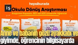 Anne ve babanın gözü ayakkabı ve giyimde, öğrencinin bilgisayarda