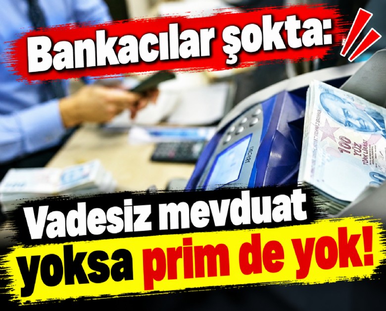 Bankacılar şokta: Vadesiz mevduat yoksa prim de yok!