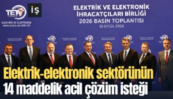 Elektrik-elektronik sektörünün 14 maddelik acil çözüm isteği