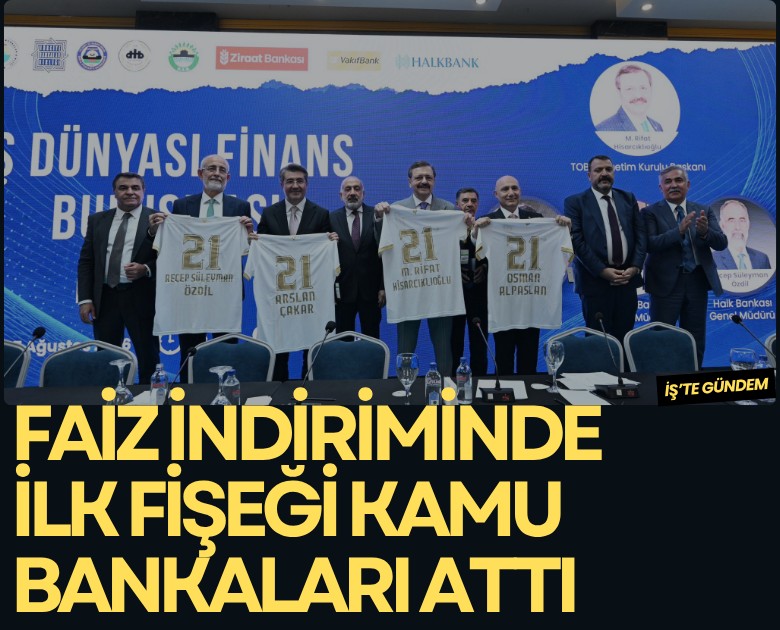 Faiz indiriminde ilk fişeği kamu bankaları attı