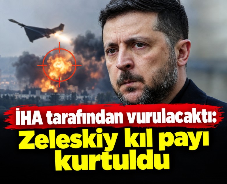 İHA tarafından vurulacaktı: Zeleskiy kıl payı kurtuldu