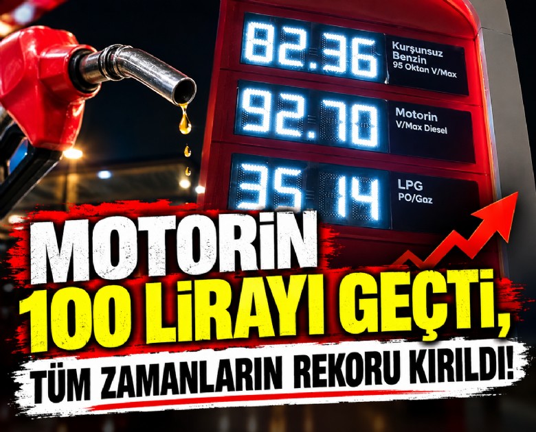 Motorin 100 lirayı geçti, tüm zamanların rekoru kırıldı!