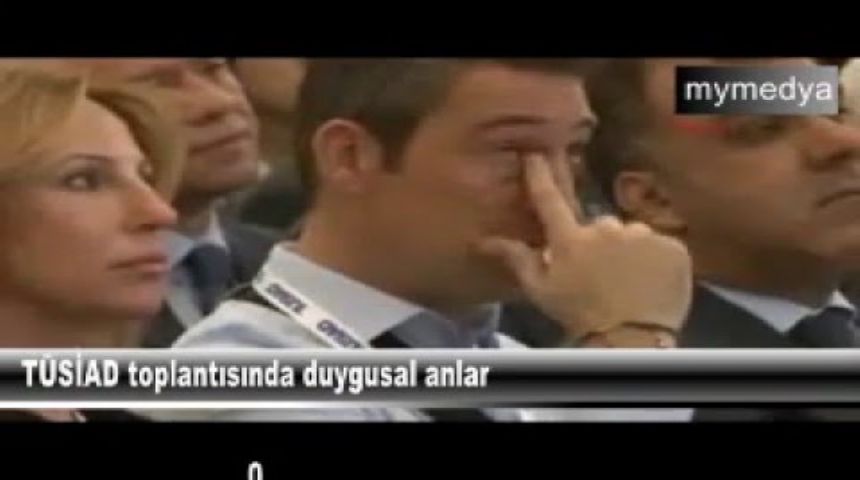 TÜSİAD toplantısında duygusal anlar