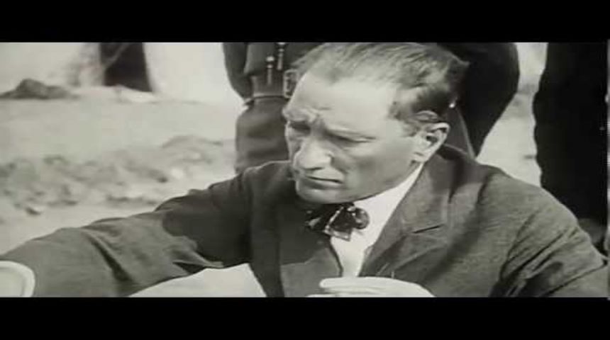 ATATÜRK'ün ilk defa yayınlanan görüntüleri. İlk kez bu kadar net ve kaliteli!