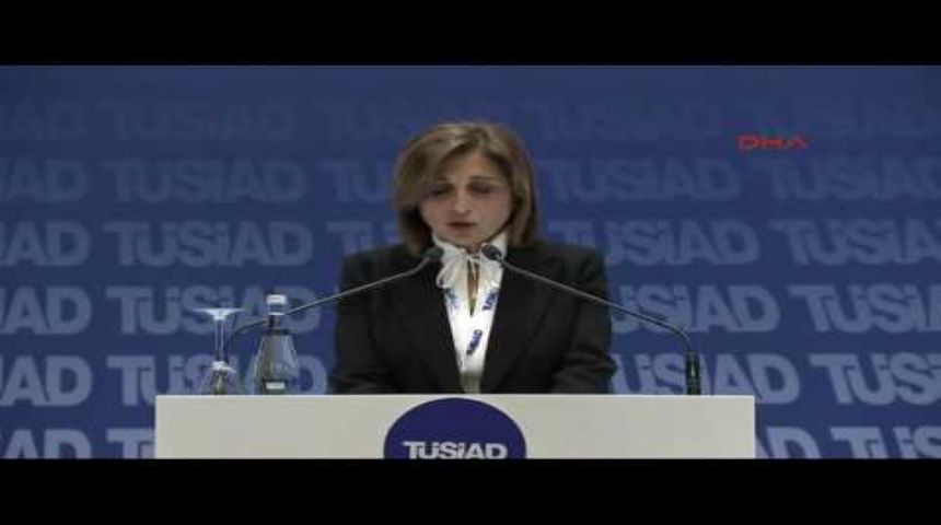 TÜSİAD Başkani Cansen Başaran açıklamalarda bulundu