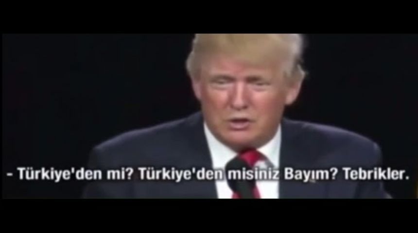 TRUMP'ın sözünü Kesen Türk