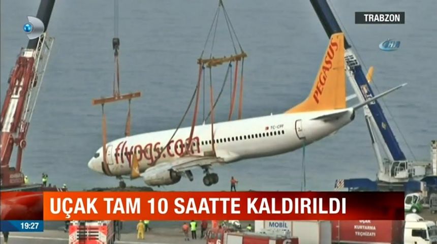 Pistten çıkan Pegasus uçağı nasıl kaldırıldı?