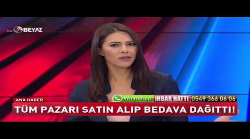 Hayırsever İş Adamı, Tüm Pazarı Satın Aldı, Vatandaşa Ücretsiz Dağıttı!