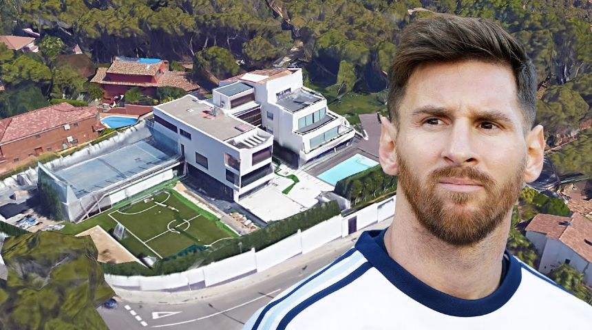 Lionel Messi'nin Barcelona'daki lüks evi..