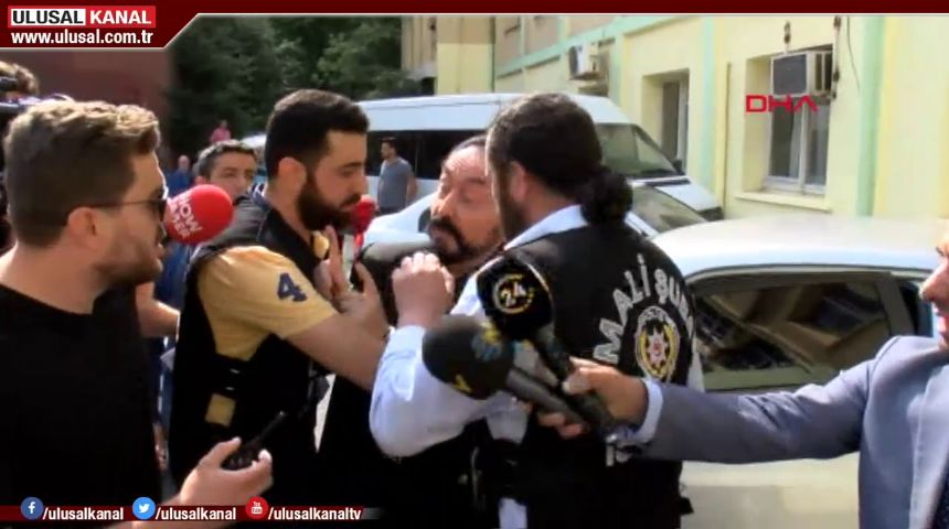 Adnan Oktar'ın gözaltı görüntüleri